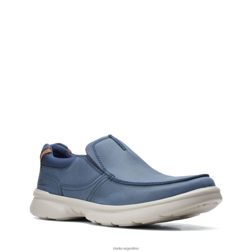 Clarks hombres 2FZPZ3679 bradley free clarks cuero azul marino cuero azul marino