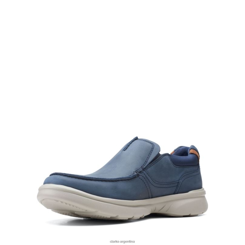 Clarks hombres 2FZPZ3679 bradley free clarks cuero azul marino cuero azul marino