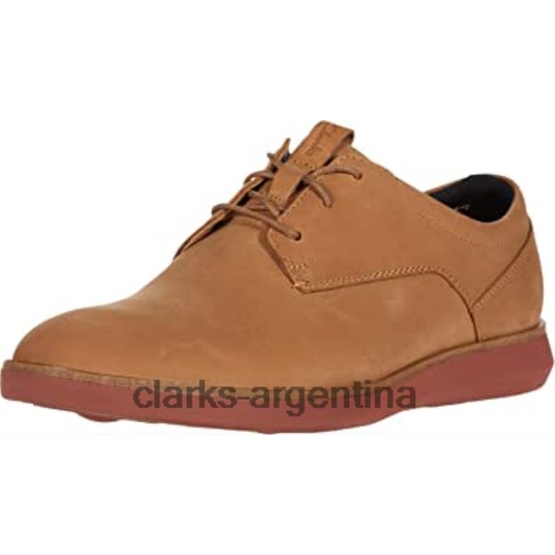 Clarks hombres 2FZPZ1056 Zapatilla Clarks Banwell Lace de nobuk tostado claro para hombre nubuck tostado claro