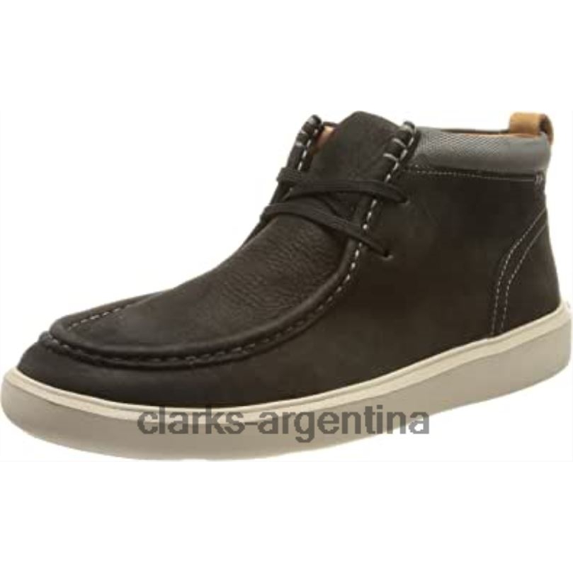 Clarks hombres 2FZPZ1170 Zapatilla Clarks Cambro Mid para hombre de nobuk negro. nubuck negro