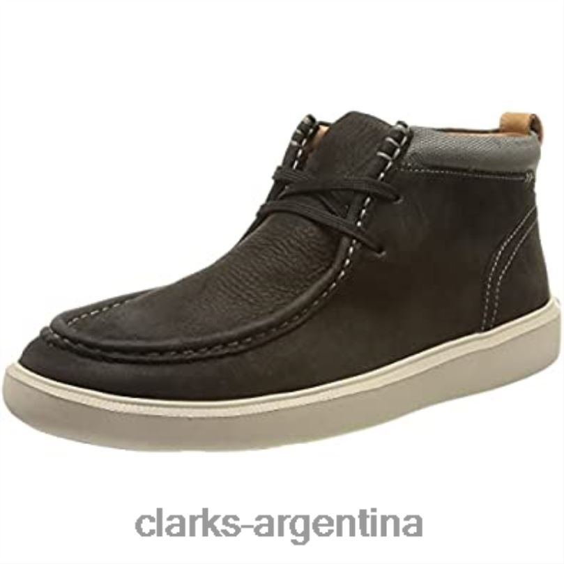 Clarks hombres 2FZPZ1170 Zapatilla Clarks Cambro Mid para hombre de nobuk negro. nubuck negro