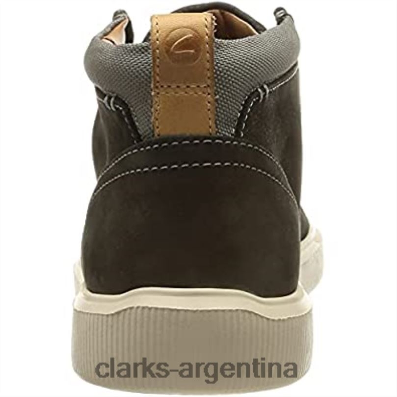 Clarks hombres 2FZPZ1170 Zapatilla Clarks Cambro Mid para hombre de nobuk negro. nubuck negro