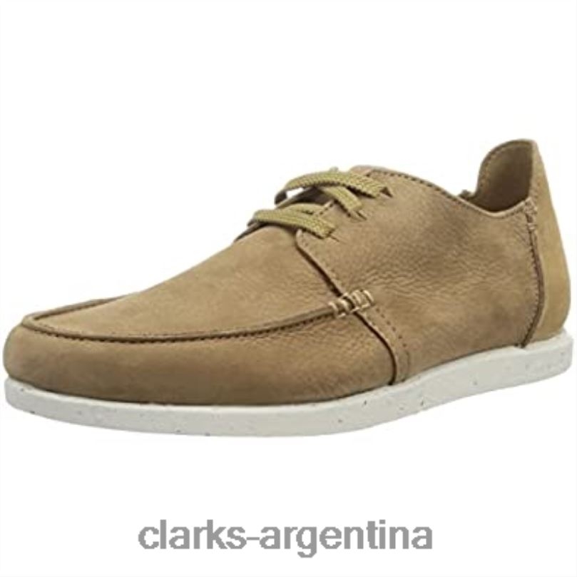 Clarks hombres 2FZPZ1297 Zapatillas bajas Clarks Shacre Lite de nubuck arena oscura para hombre nubuck arena oscura