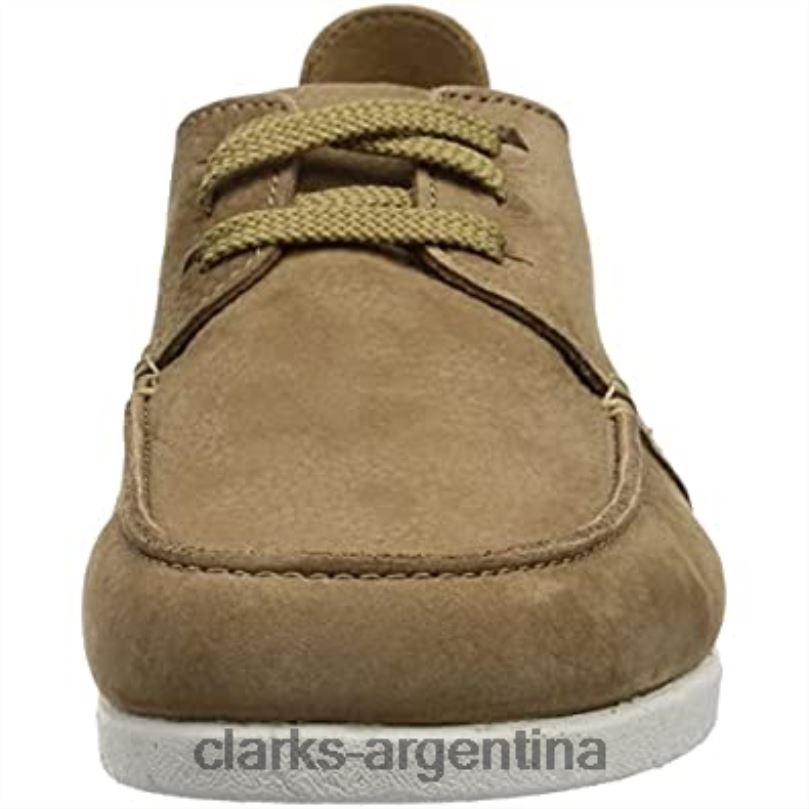 Clarks hombres 2FZPZ1297 Zapatillas bajas Clarks Shacre Lite de nubuck arena oscura para hombre nubuck arena oscura