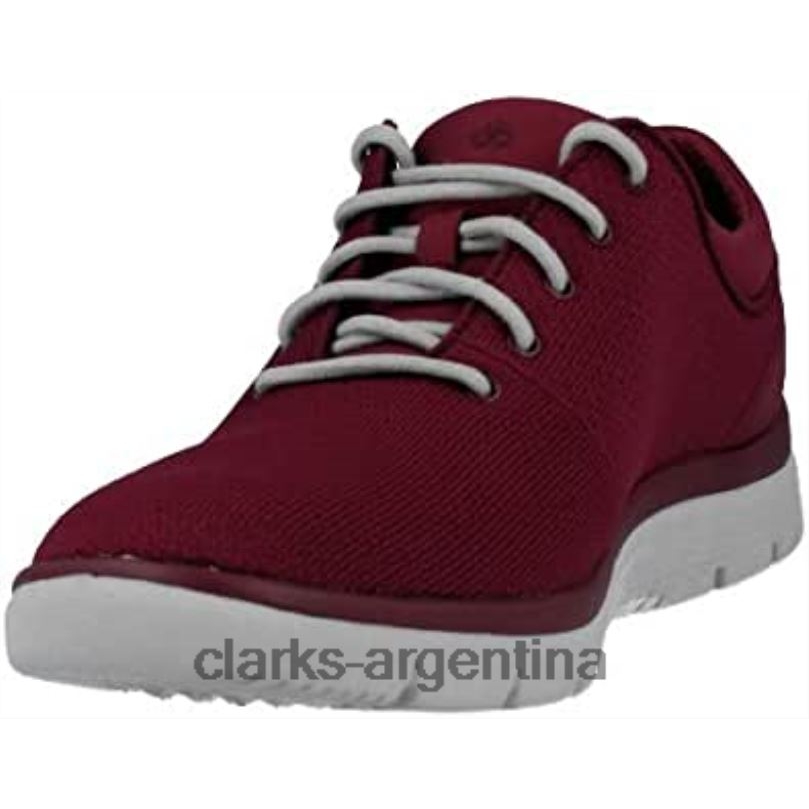 Clarks hombres 2FZPZ12 zapatillas clarks tunsil ace rojas para hombre rojo