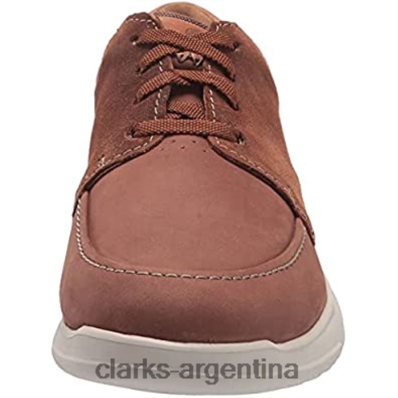 Clarks hombres 2FZPZ1666 Zapatilla Clarks Gaskill Low para hombre color tostado oscuro combinación de bronceado oscuro