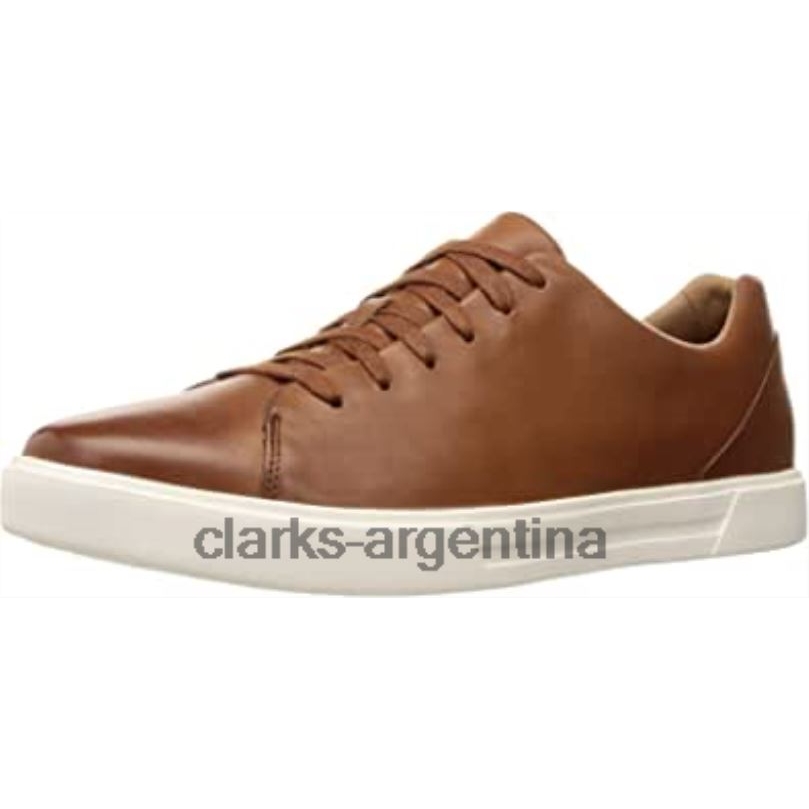 Clarks hombres 2FZPZ1729 Zapatilla Clarks Un Costa de cuero marrón tostado para hombre cuero marrón tostado