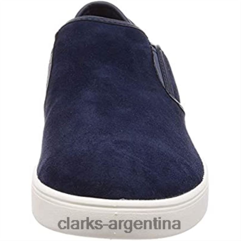Clarks hombres 2FZPZ2144 Zapatilla clarks landry edge de ante azul marino para hombre gamuza azul marino