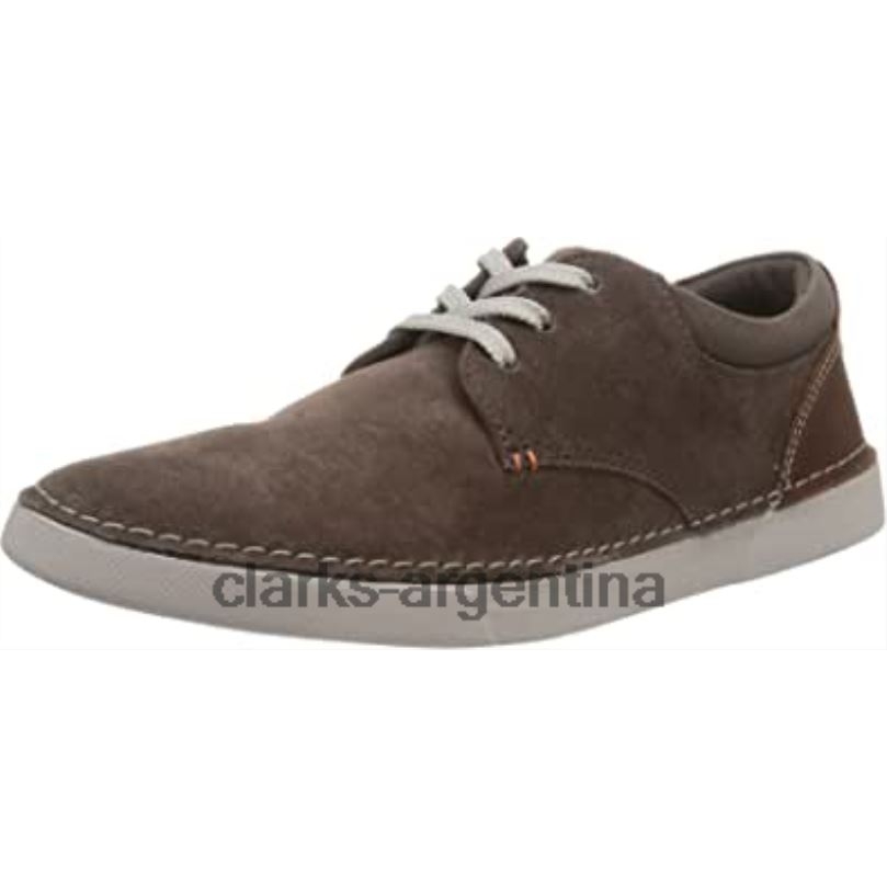 Clarks hombres 2FZPZ2150 Zapatilla de deporte de encaje Gereld para hombre de gamuza topo clarks gamuza color topo