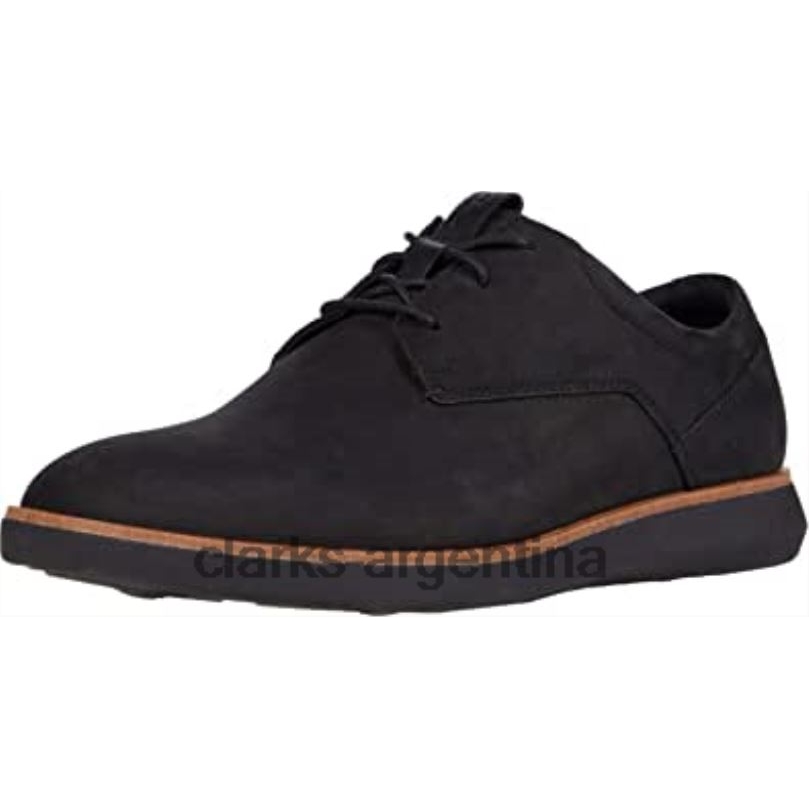 Clarks hombres 2FZPZ2178 Zapatilla Clarks Banwell Lace para hombre de nobuk negro. nubuck negro