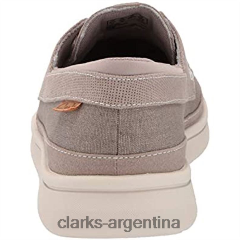 Clarks hombres 2FZPZ2483 Zapatilla clarks cantal lace de lona piedra para hombre lienzo de piedra