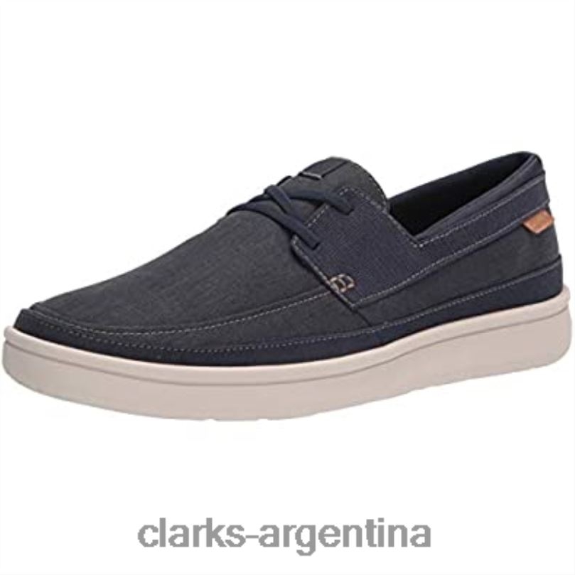 Clarks hombres 2FZPZ2623 zapatilla de encaje cantal para hombre clarks azul azul