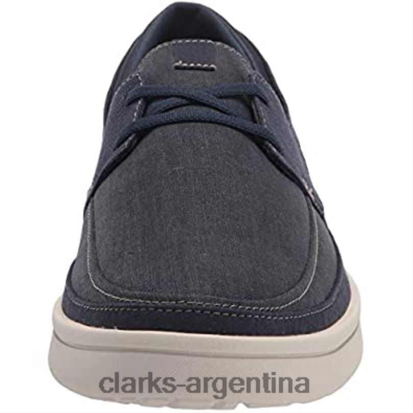 Clarks hombres 2FZPZ2623 zapatilla de encaje cantal para hombre clarks azul azul