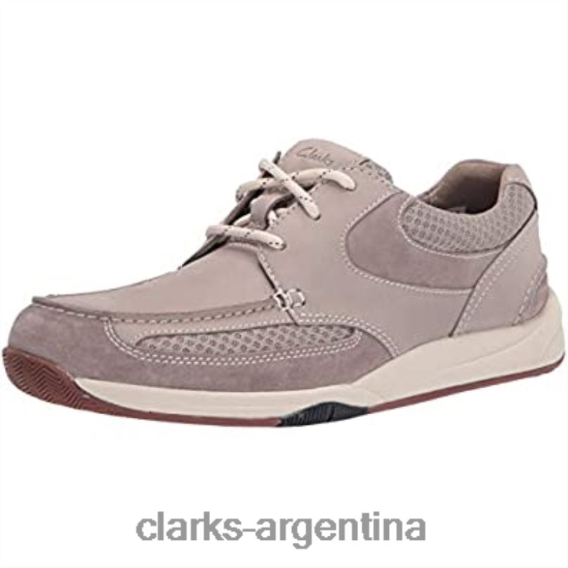 Clarks hombres 2FZPZ2936 Zapatilla clarks langton lane de nobuk piedra para hombre