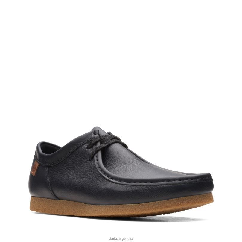 Clarks hombres 2FZPZ3482 clarks shacre ii run cuero negro cuero negro