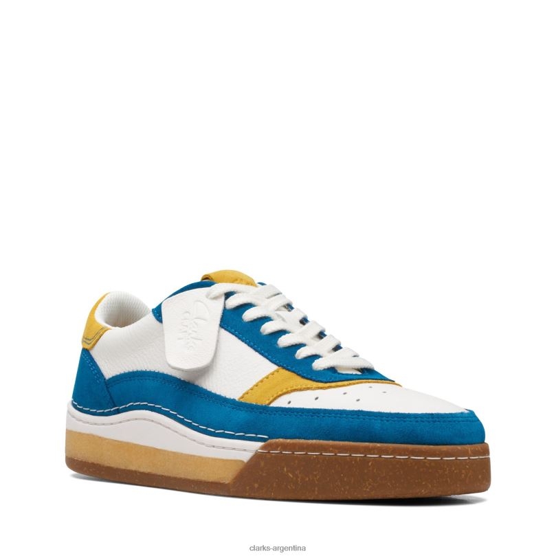 Clarks hombres 2FZPZ3527 craftcourtlace clarks combinado verde azulado combinación verde azulado