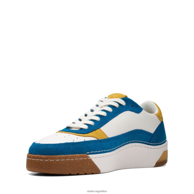 Clarks hombres 2FZPZ3527 craftcourtlace clarks combinado verde azulado combinación verde azulado