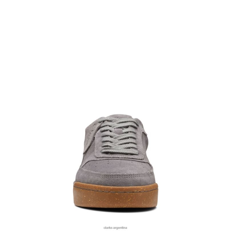 Clarks hombres 2FZPZ3551 craftcourtlace clarks gamuza gris gamuza gris
