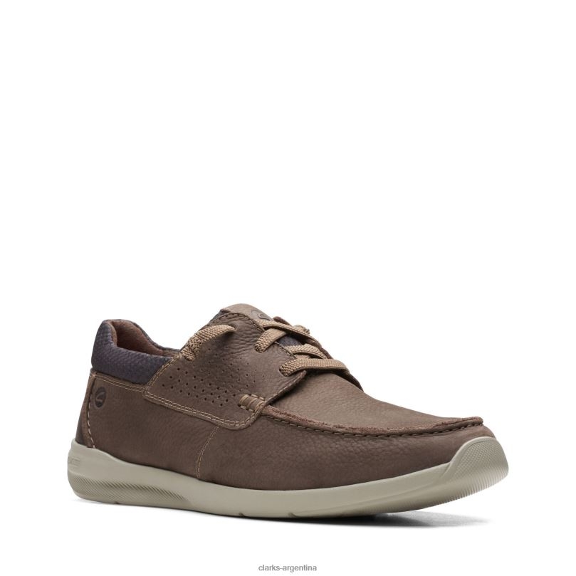 Clarks hombres 2FZPZ3610 clarks gorwmoc nobuck marrón nubuck marrón