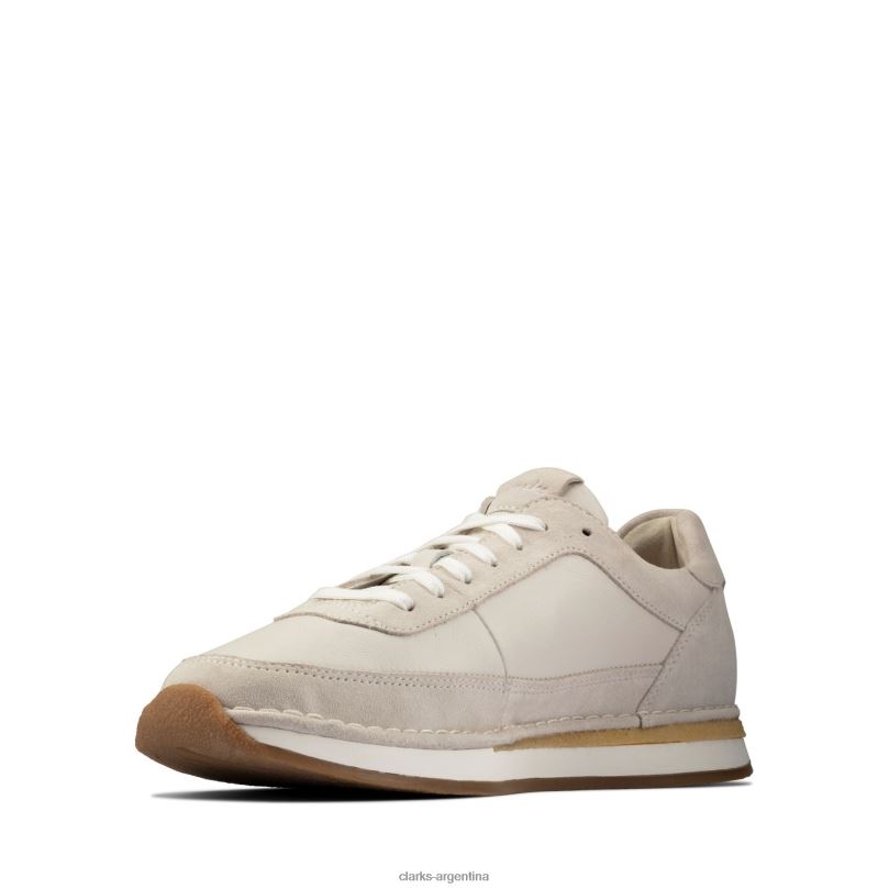 Clarks hombres 2FZPZ3655 clarks craft run encaje blanco blanco