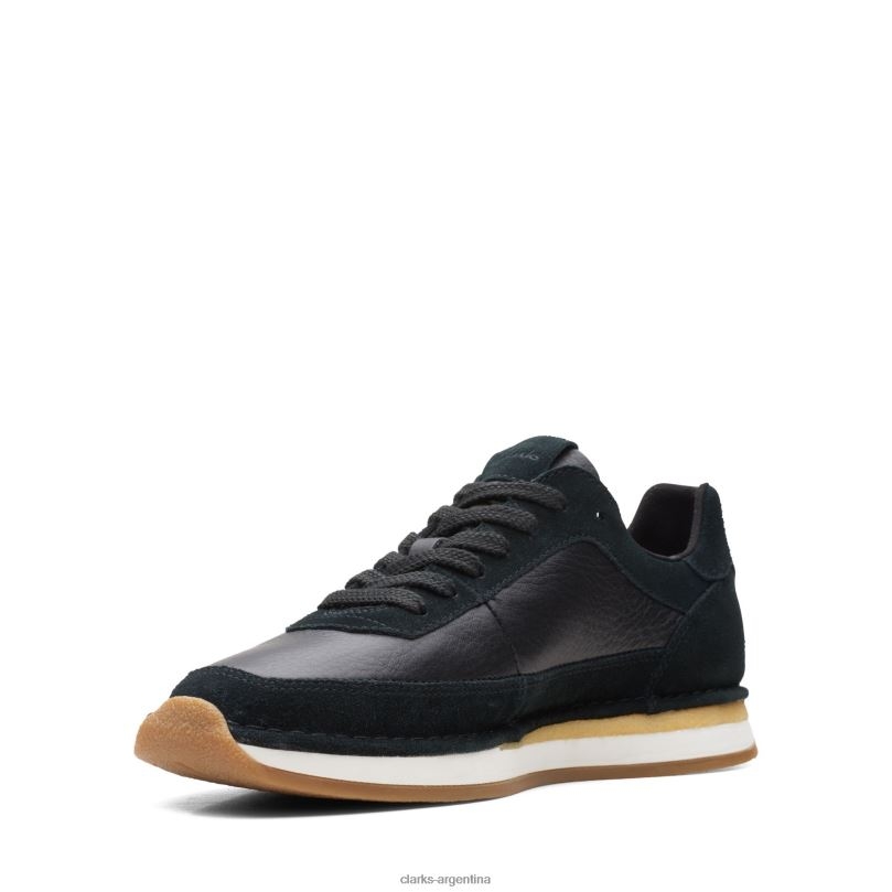 Clarks hombres 2FZPZ3659 clarks combi craft run encaje negro combinado negro