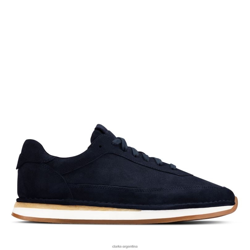 Clarks hombres 2FZPZ3690 clarks craft run encaje ante azul marino gamuza azul marino