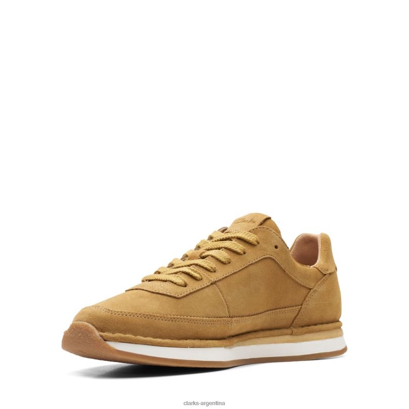 Clarks hombres 2FZPZ3696 ante musgo de roble clarks craft run lace gamuza musgo de roble