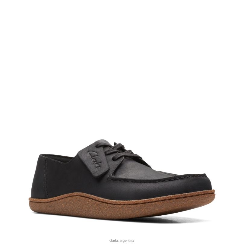 Clarks hombres 2FZPZ3770 clarks pilton lace negro aceitoso lea lea aceitosa negra