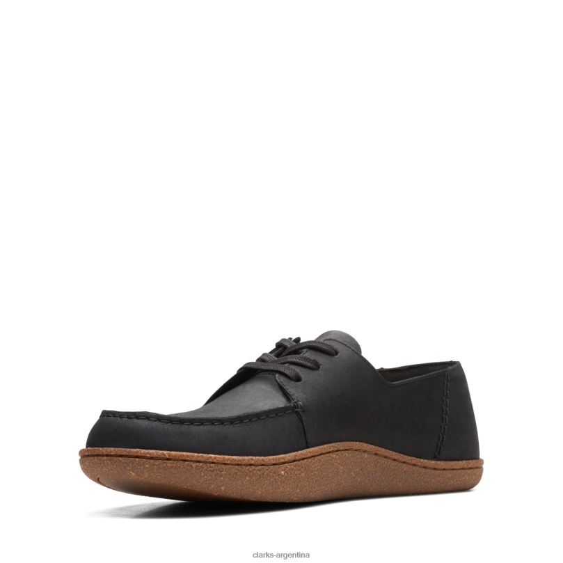 Clarks hombres 2FZPZ3770 clarks pilton lace negro aceitoso lea lea aceitosa negra