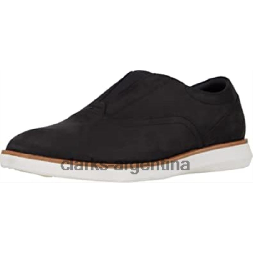 Clarks hombres 2FZPZ416 Zapatilla Clarks Banwell Free de nobuk negro para hombre nubuck negro