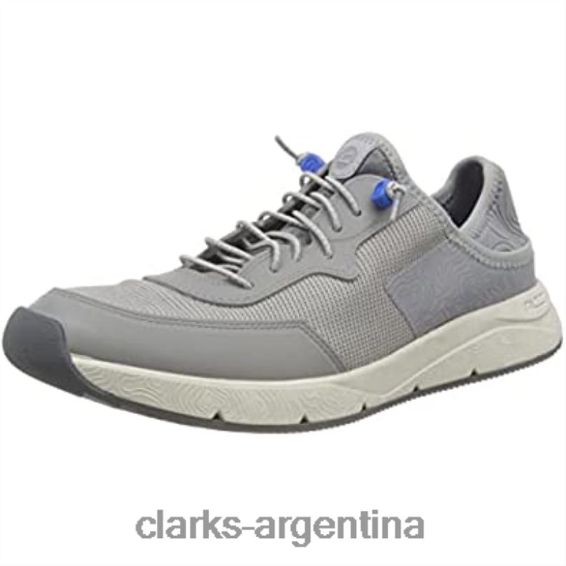 Clarks hombres 2FZPZ437 zapatillas davis bajas para hombre clarks gris combi combinado gris