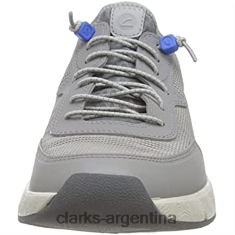 Clarks hombres 2FZPZ437 zapatillas davis bajas para hombre clarks gris combi combinado gris