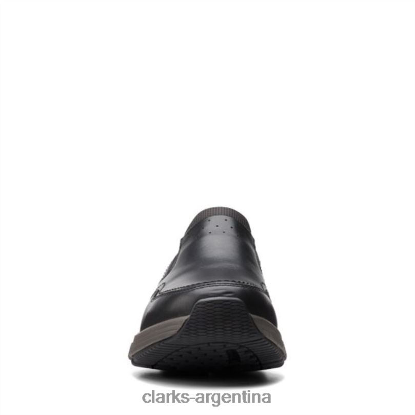Clarks hombres 2FZPZ6730 clarks wave 20 edge cuero negro cuero negro cuero negro