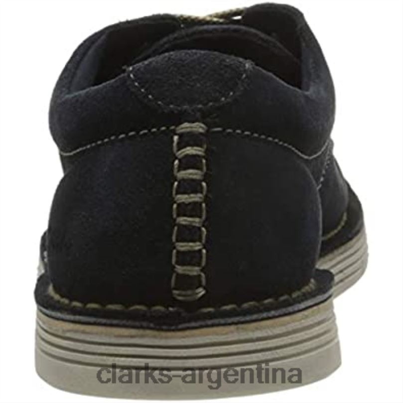 Clarks hombres 2FZPZ697 Zapatilla Clarks Forge Vibe de ante azul marino para hombre gamuza azul marino