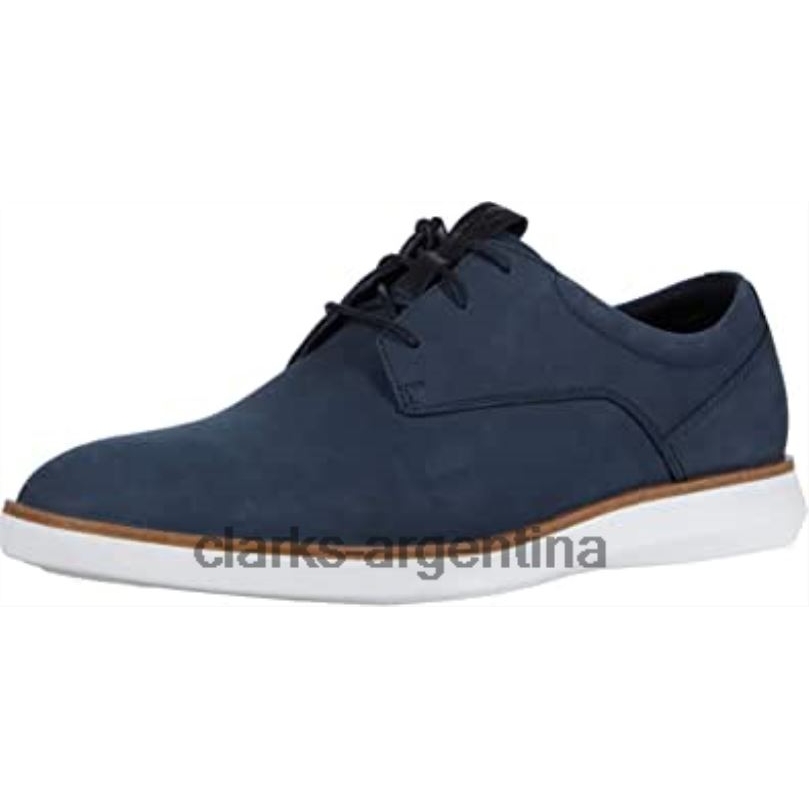 Clarks hombres 2FZPZ716 Zapatilla de deporte Banwell Lace de hombre de nobuk azul marino clarks nubuck azul marino