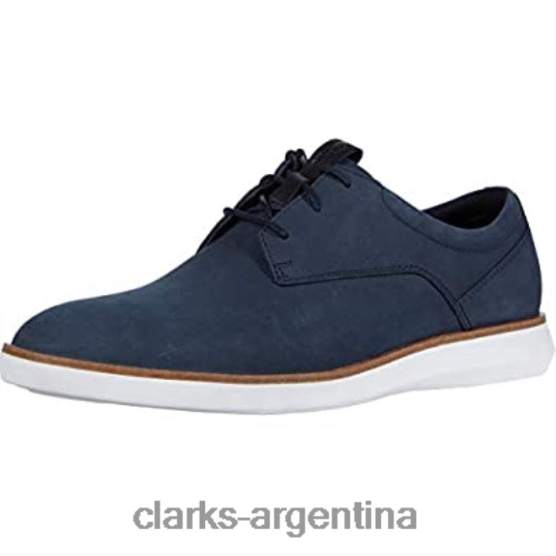 Clarks hombres 2FZPZ716 Zapatilla de deporte Banwell Lace de hombre de nobuk azul marino clarks nubuck azul marino