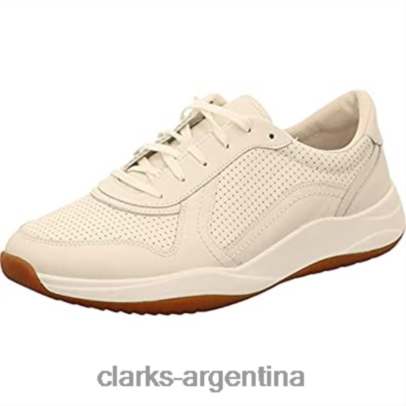 Clarks hombres 2FZPZ718 zapatillas bajas sift speed para hombre blanco cuero blanco clarks de cuero blanco cuero blanco