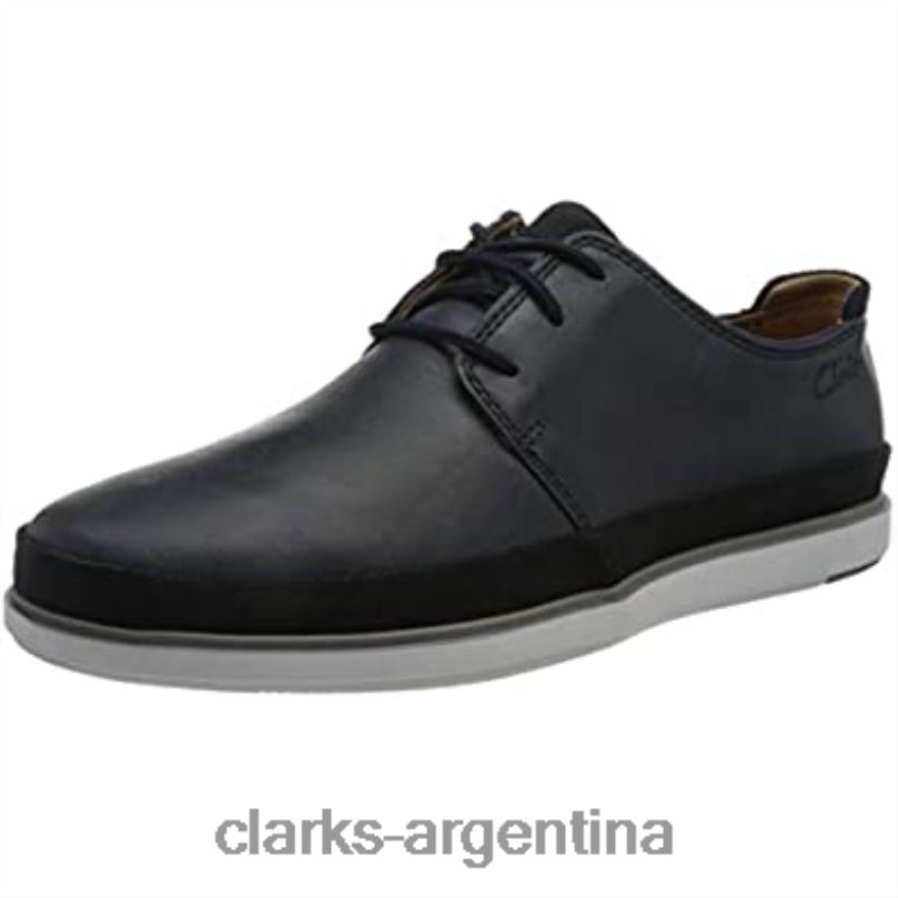 Clarks hombres 2FZPZ796 Zapatilla hombre bratton encaje combinación ante piel azul marino clarks combinación de gamuza de cuero azul marino