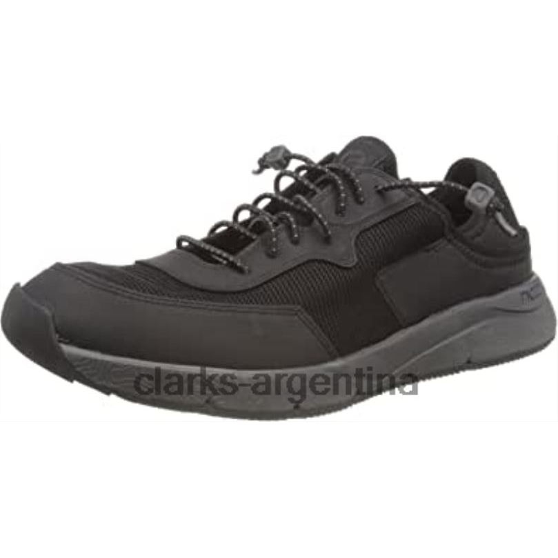 Clarks hombres 2FZPZ895 zapatillas davis bajas para hombre clarks combi negras combinado negro