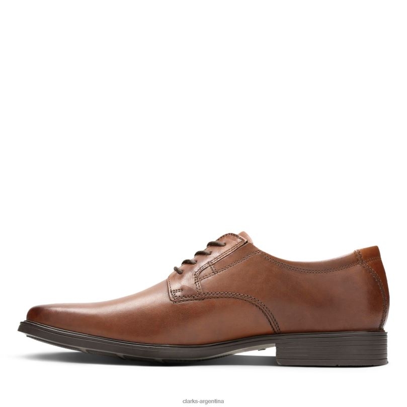 Clarks hombres 2FZPZ3579 clarks de cuero tostado oscuro tilden liso cuero bronceado oscuro