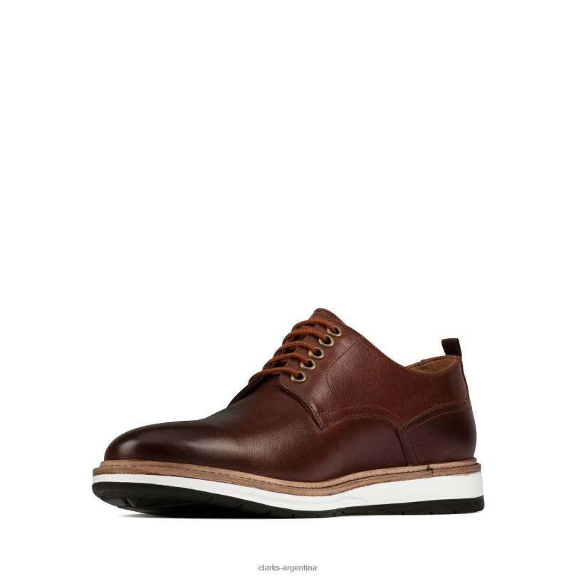 Clarks hombres 2FZPZ3663 chantry walk clarks cuero tostado oscuro cuero bronceado oscuro