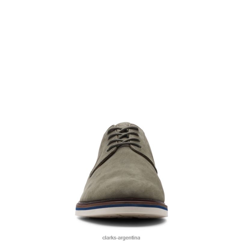 Clarks hombres 2FZPZ3710 clarks malwood nubuck oliva liso nubuck oliva
