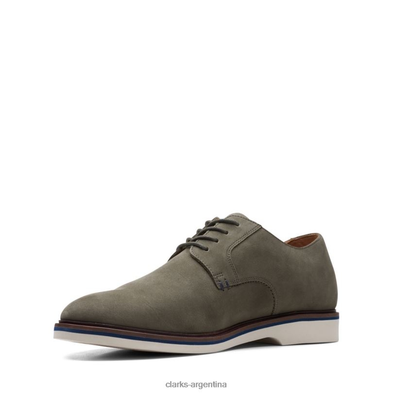 Clarks hombres 2FZPZ3710 clarks malwood nubuck oliva liso nubuck oliva