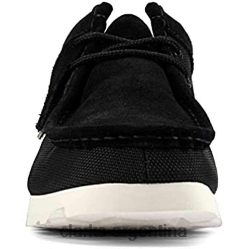Clarks hombres 2FZPZ631 zapatos de vestir originales wallabee gtx para hombre clarks lona negra lienzo negro