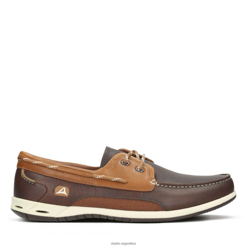 Clarks hombres 2FZPZ3761 clarks cuero marrón orson harbour cuero marrón