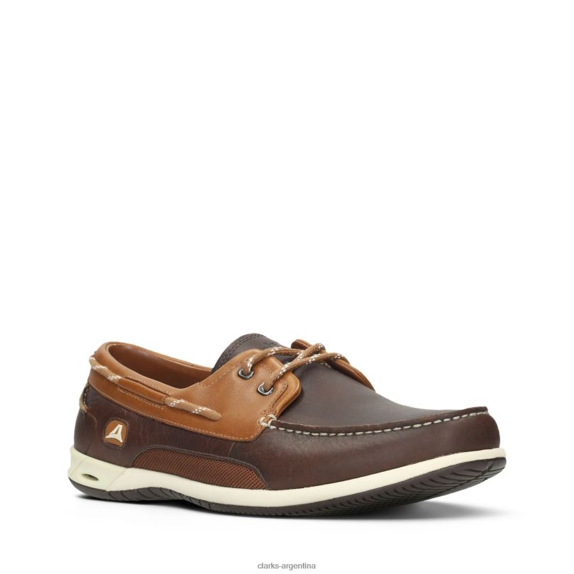 Clarks hombres 2FZPZ3761 clarks cuero marrón orson harbour cuero marrón
