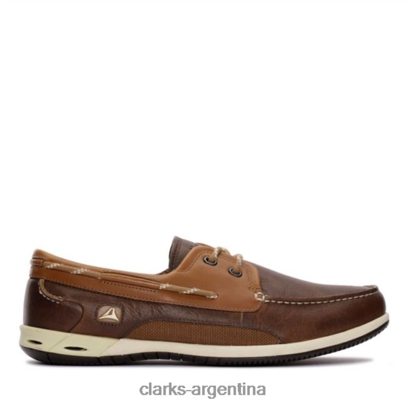Clarks hombres 2FZPZ5544 cuero marrón clarks orson harbour cuero marrón cuero marrón