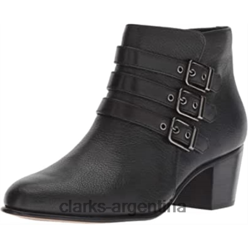 Clarks mujer 2FZPZ1117 botas de moda maypearl milla para mujer clarks cuero negro caído cuero negro caído