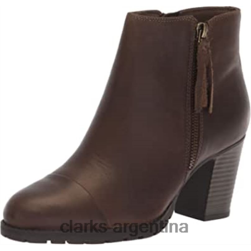 Clarks mujer 2FZPZ1773 botas de moda verona melocotón para mujer clarks oliva cuero