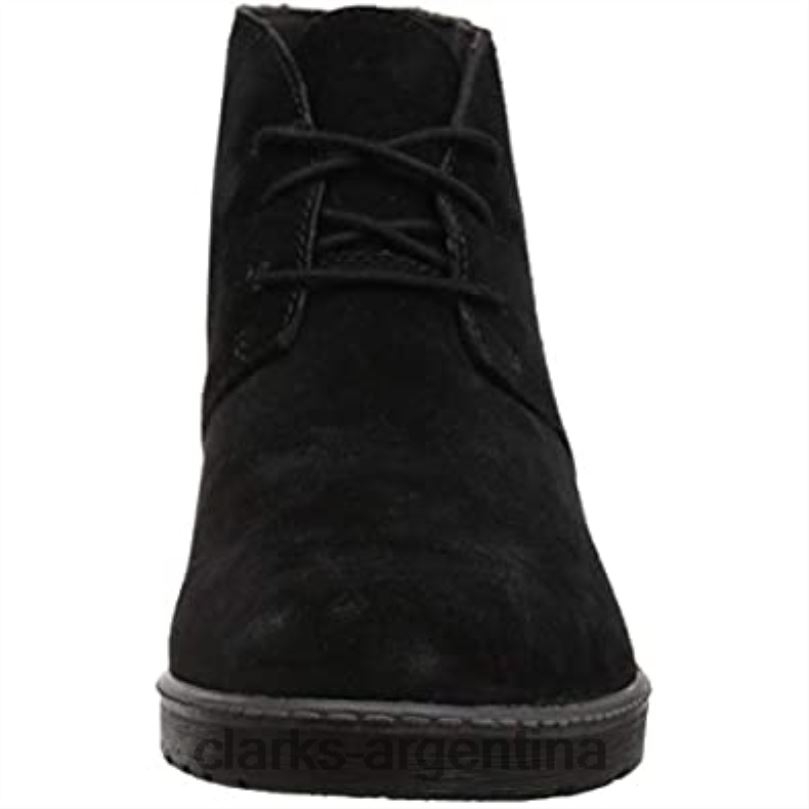 Clarks mujer 2FZPZ1835 Botas de moda Clarks Hazen Charm de ante negro para mujer ante negro